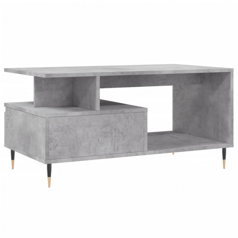 Couchtisch Betongrau 90x49x45 cm Holzwerkstoff