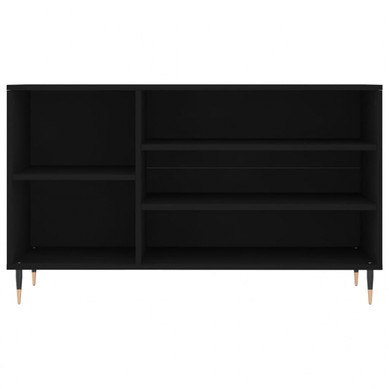 Schuhregal Schwarz 102x36x60 cm Holzwerkstoff