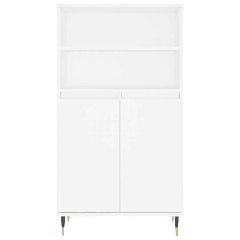 Highboard Weiß 60x36x110 cm Holzwerkstoff