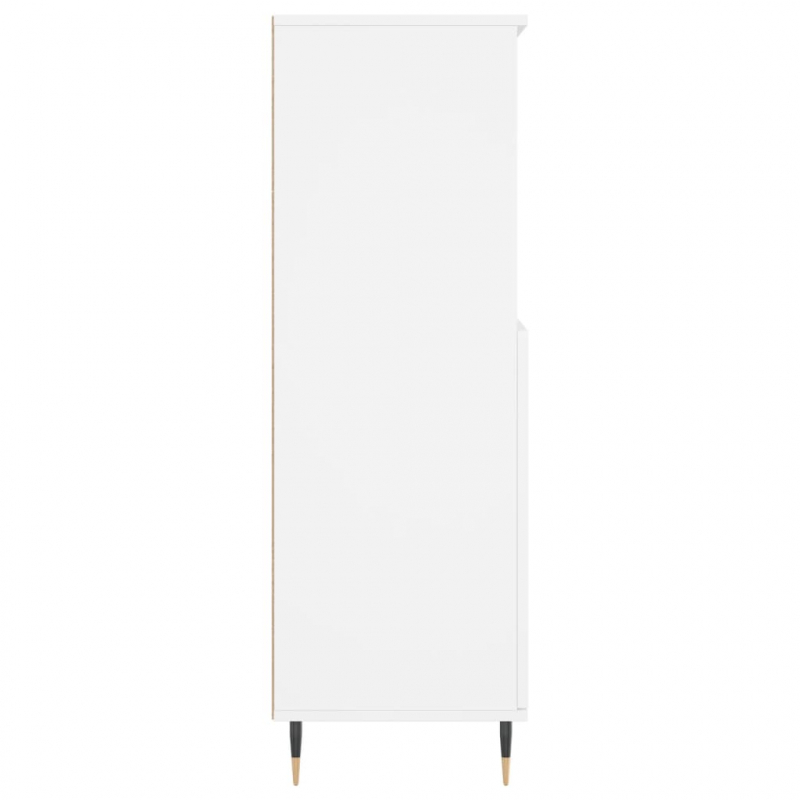 Highboard Weiß 60x36x110 cm Holzwerkstoff