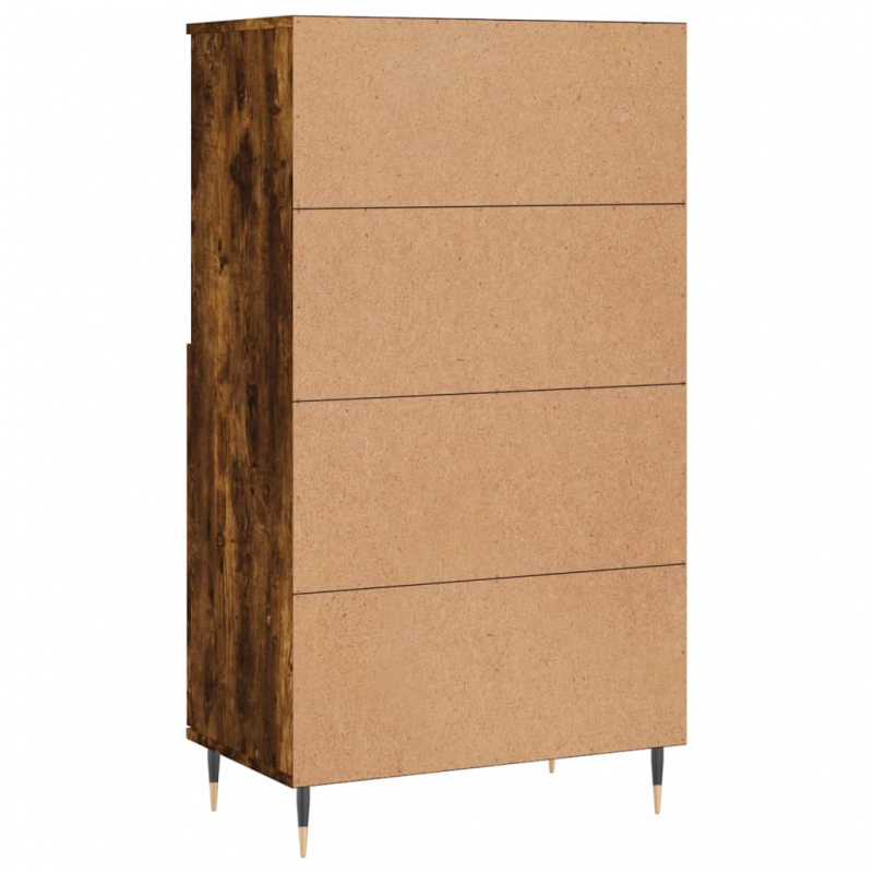 Highboard Räuchereiche 60x36x110 cm Holzwerkstoff