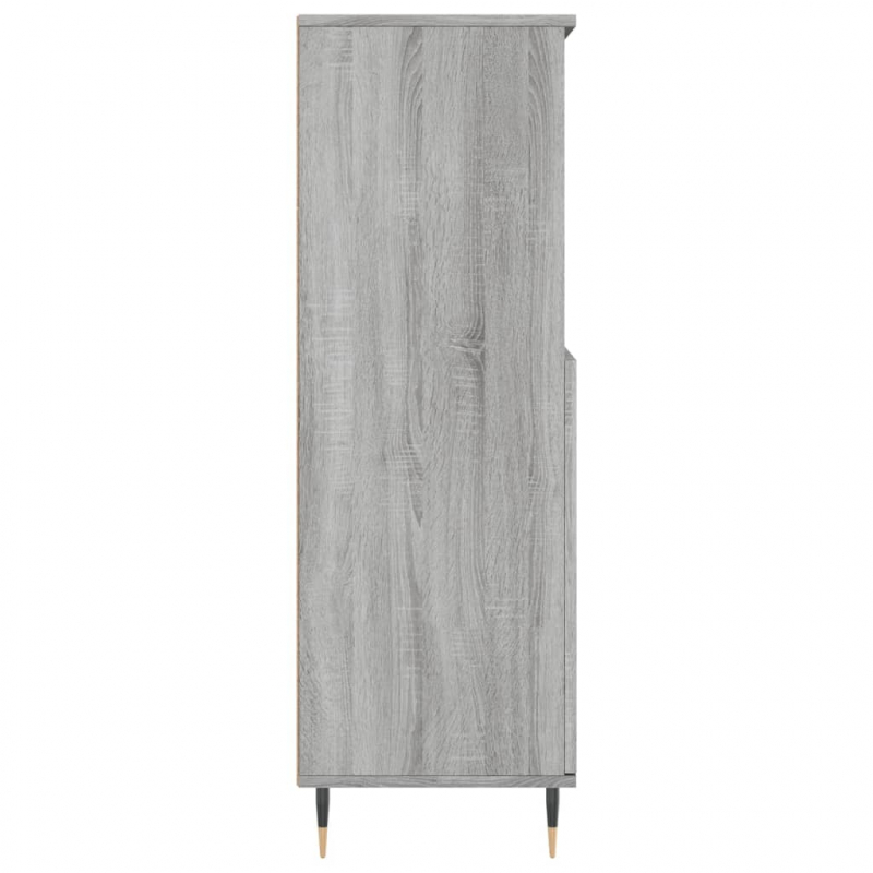 Highboard Grau Sonoma 60x36x110 cm Holzwerkstoff