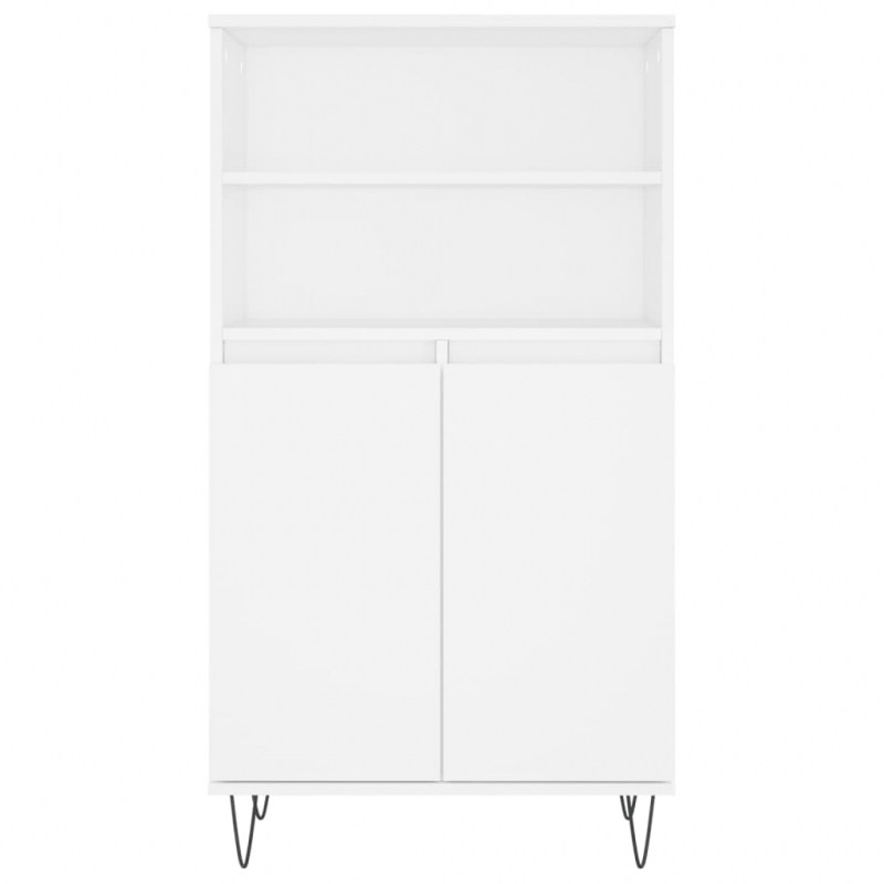 Highboard Weiß 60x36x110 cm Holzwerkstoff