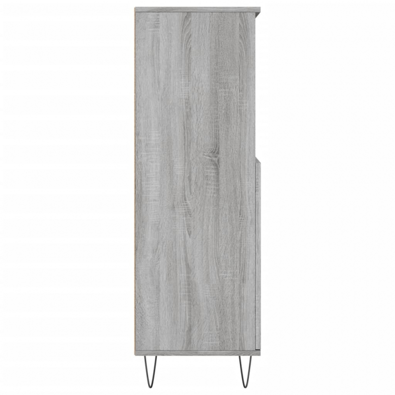 Highboard Grau Sonoma 60x36x110 cm Holzwerkstoff