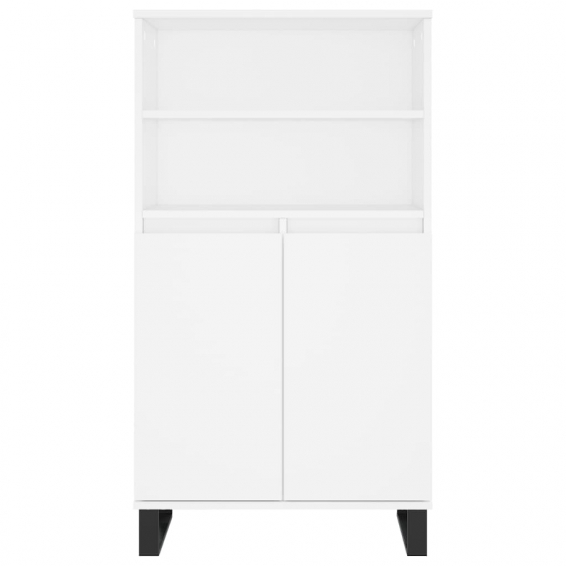 Highboard Weiß 60x36x110 cm Holzwerkstoff