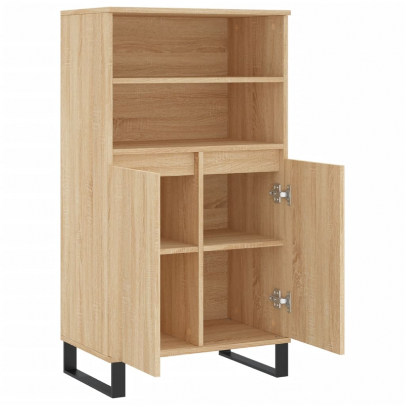 Highboard Sonoma-Eiche 60x36x110 cm Holzwerkstoff