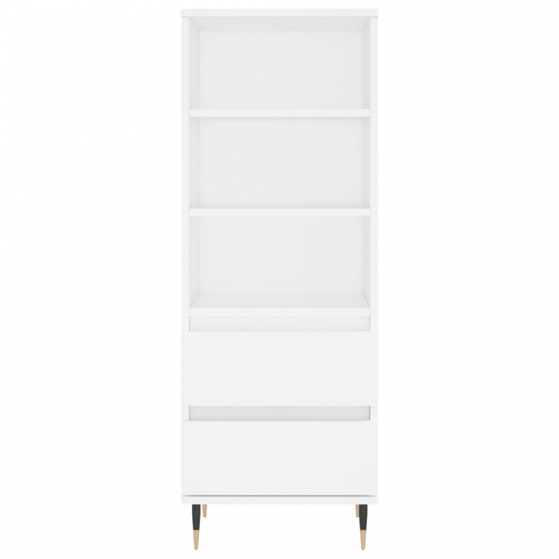 Highboard Weiß 40x36x110 cm Holzwerkstoff