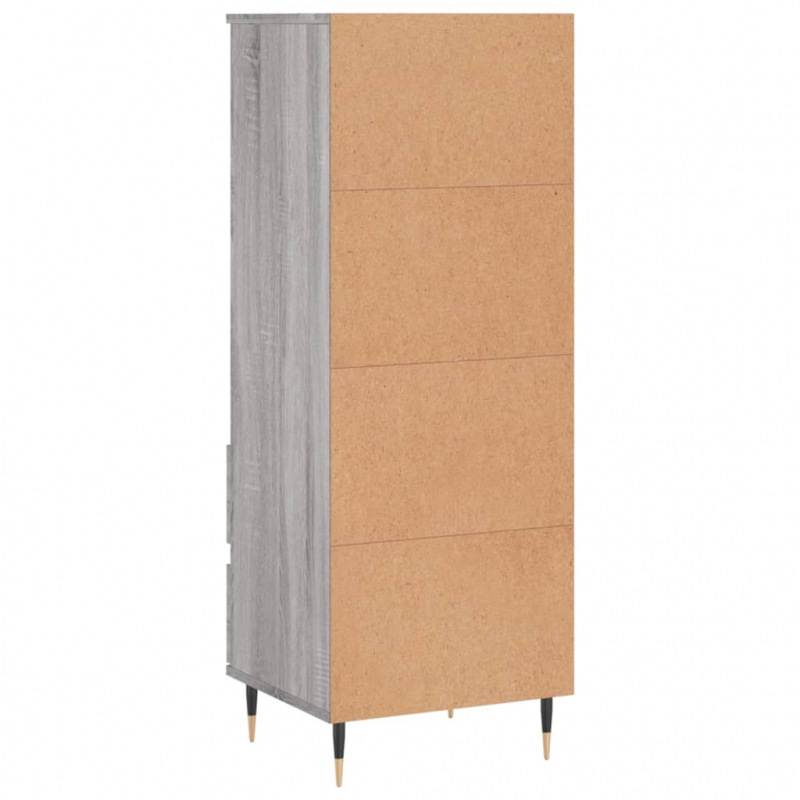 Highboard Grau Sonoma 40x36x110 cm Holzwerkstoff