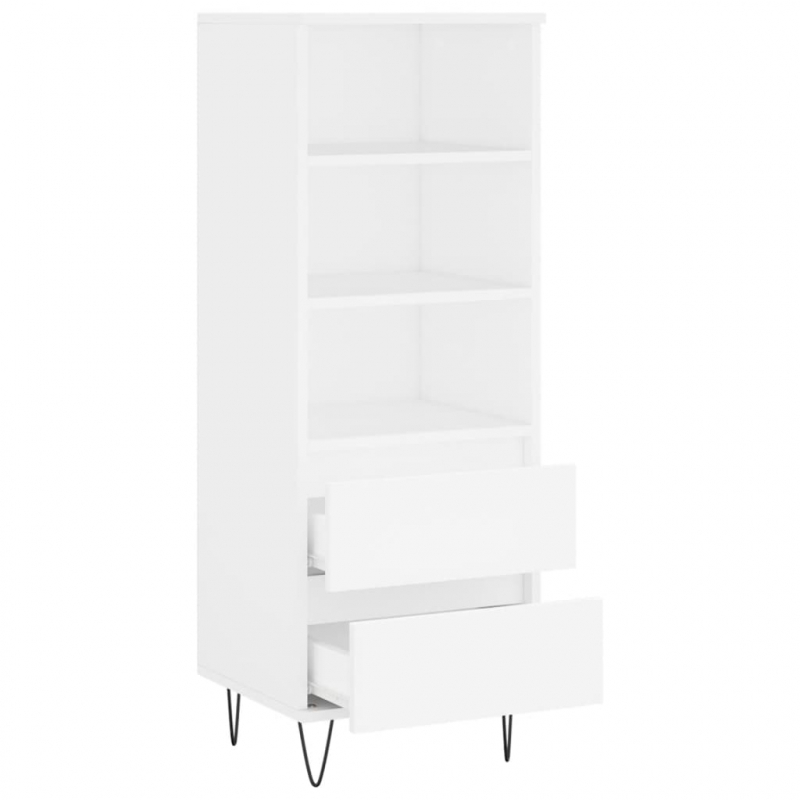 Highboard Weiß 40x36x110 cm Holzwerkstoff