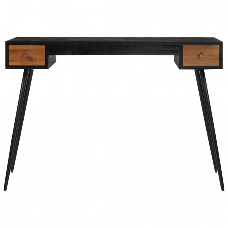 Schreibtisch 117x56,5x75 cm Recyceltes Massivholz Teak