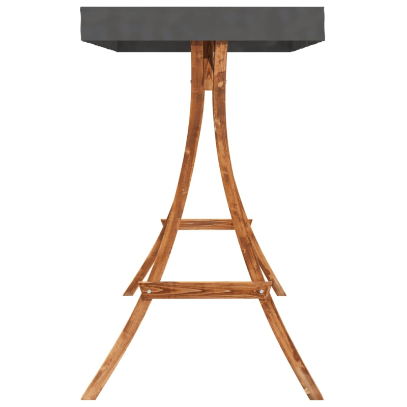 Hollywoodschaukel mit Auflage und Dach Massivholz Fichte