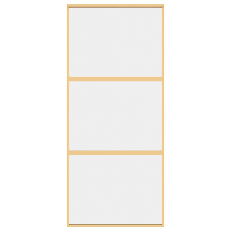 Schiebetür Golden 90x205 cm ESG-Klarglas und Aluminium