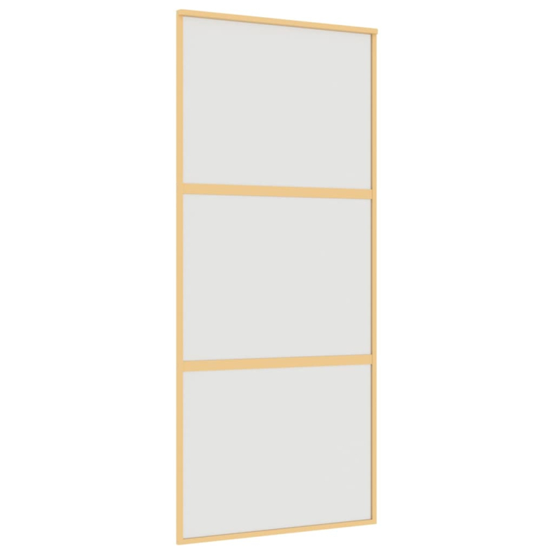 Schiebetür Golden 90x205 cm Matt ESG-Glas und Aluminium