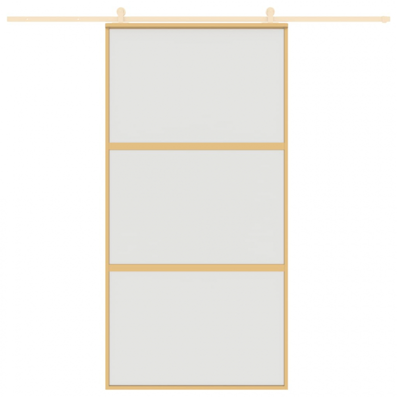 Schiebetür Golden 102,5x205 cm Matt ESG-Glas und Aluminium