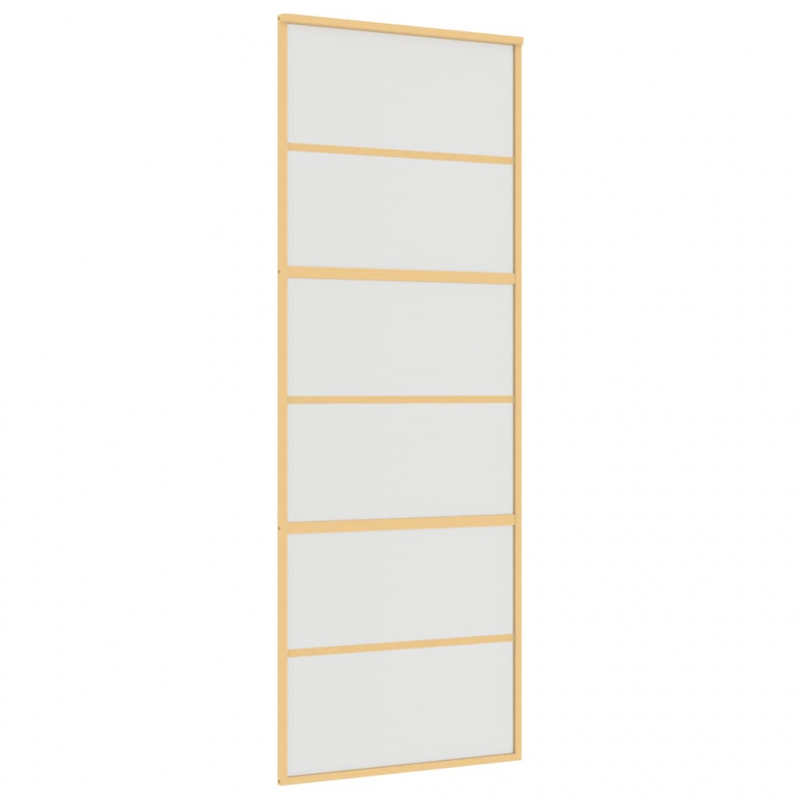 Schiebetür Golden 76x205 cm Matt ESG-Glas und Aluminium