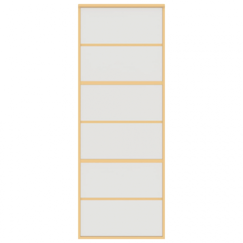 Schiebetür Golden 76x205 cm Matt ESG-Glas und Aluminium