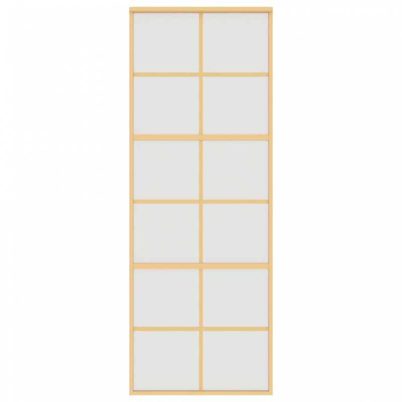 Schiebetür Golden 76x205 cm Matt ESG-Glas und Aluminium