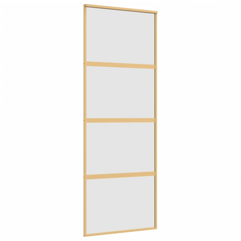 Schiebetür Golden 76x205 cm Matt ESG-Glas und Aluminium