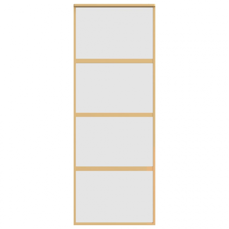 Schiebetür Golden 76x205 cm Matt ESG-Glas und Aluminium