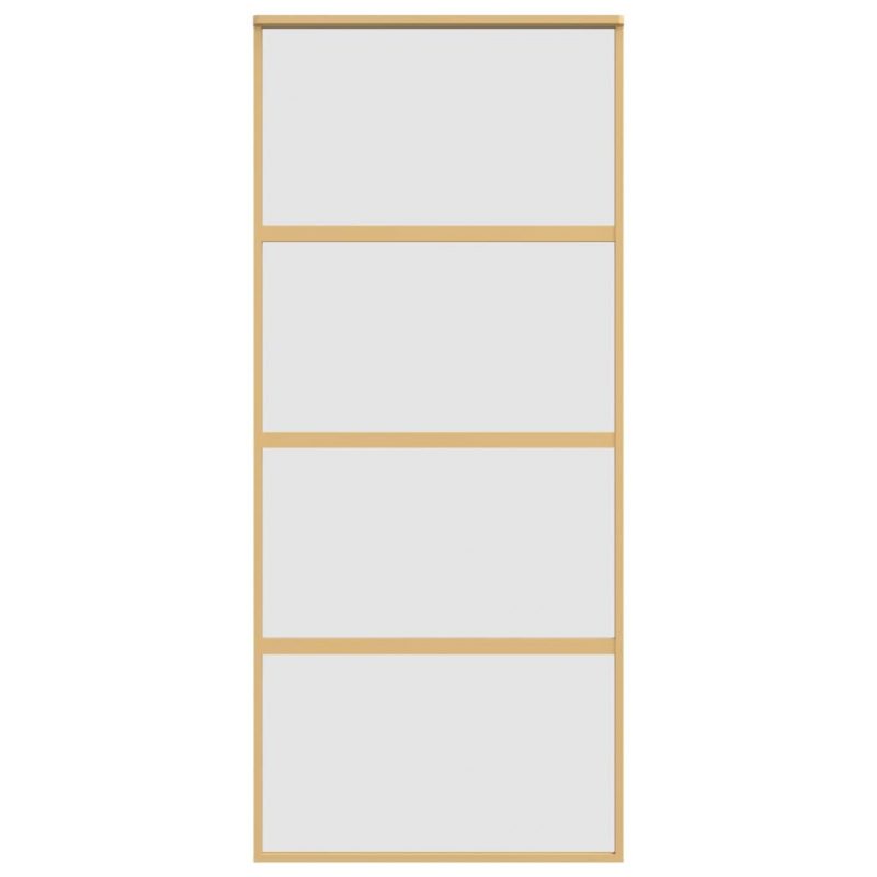 Schiebetür Golden 90x205 cm Matt ESG-Glas und Aluminium