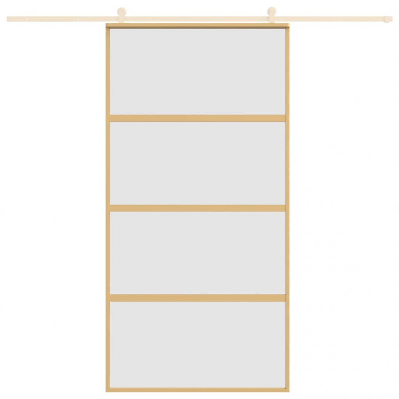 Schiebetür Golden 102,5x205 cm Matt ESG-Glas und Aluminium