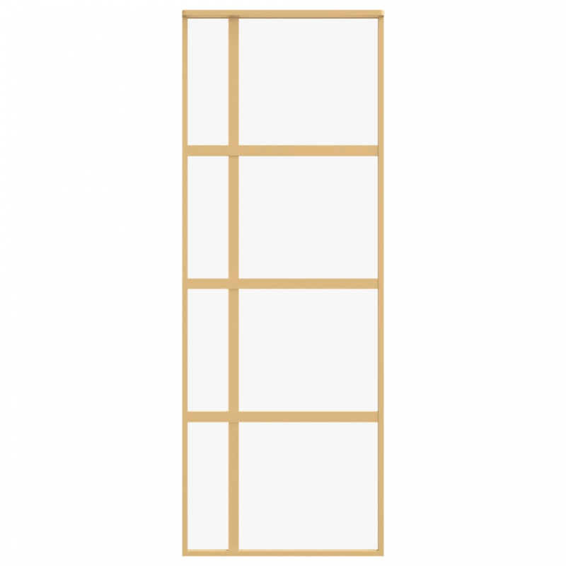 Schiebetür Golden 76x205 cm ESG-Klarglas und Aluminium