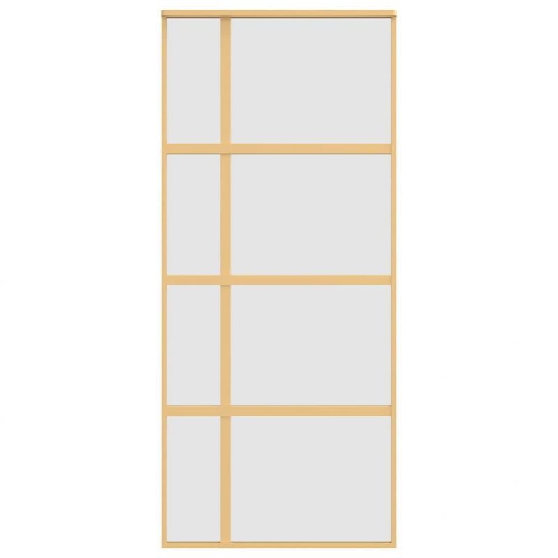Schiebetür Golden 90x205 cm Matt ESG-Glas und Aluminium