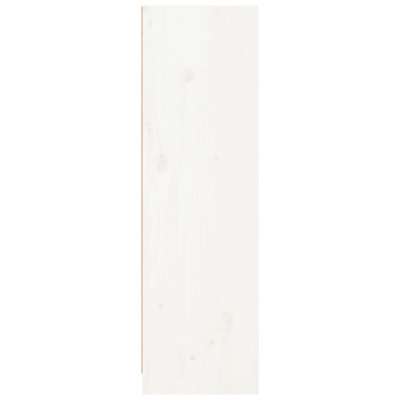 Bücherregal Weiß 70x33x110 cm Massivholz Kiefer