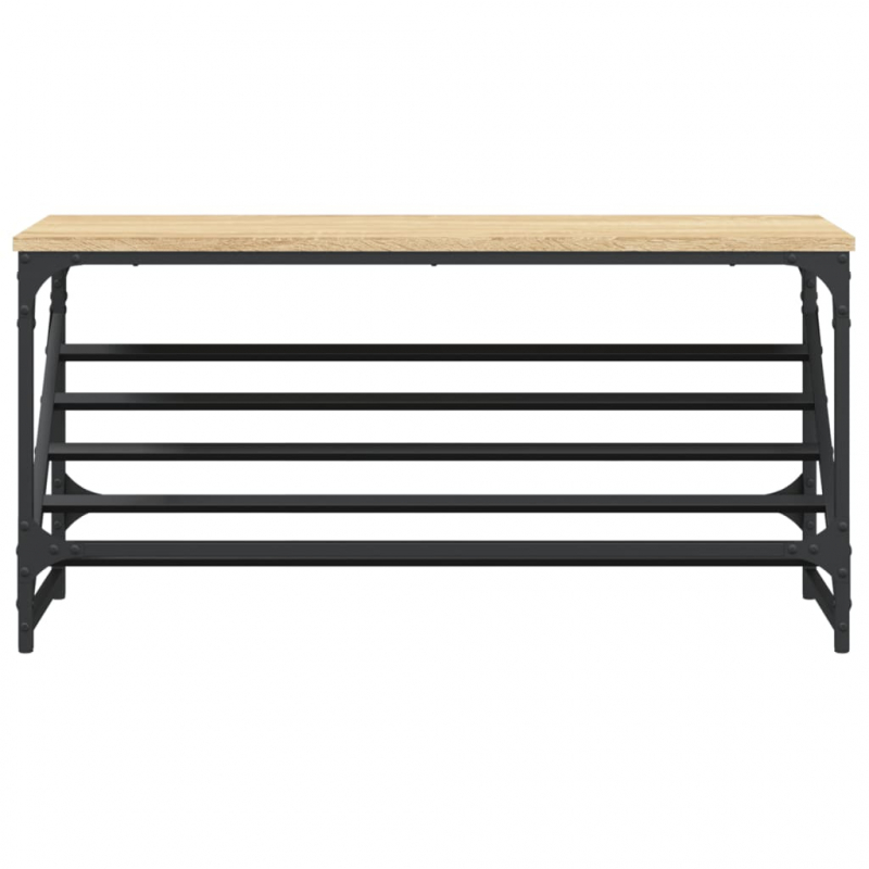 Schuhregal Sonoma-Eiche 90x30x45 cm Holzwerkstoff