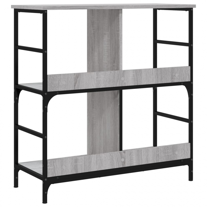 Bücherregal Grau Sonoma 78,5x33x82 cm Holzwerkstoff