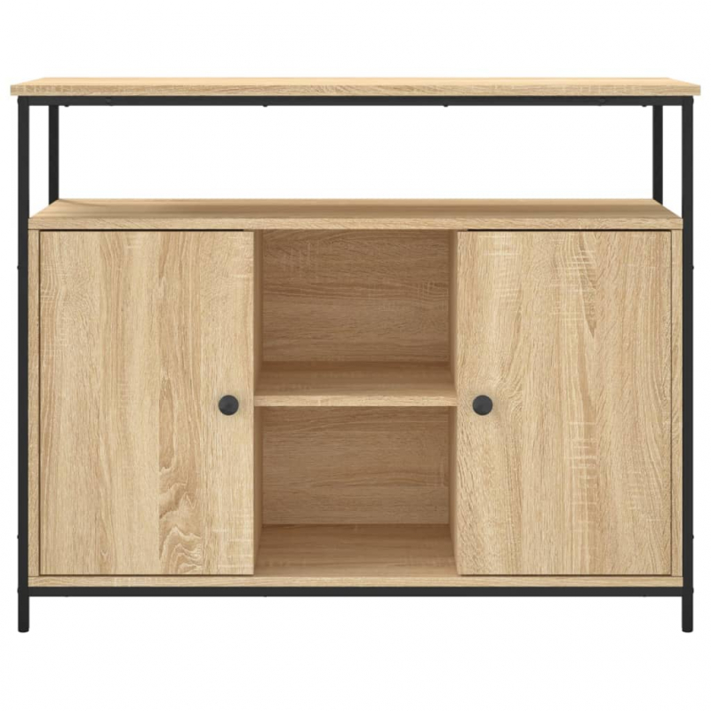 Sideboard Sonoma-Eiche 100x35x80 cm Holzwerkstoff