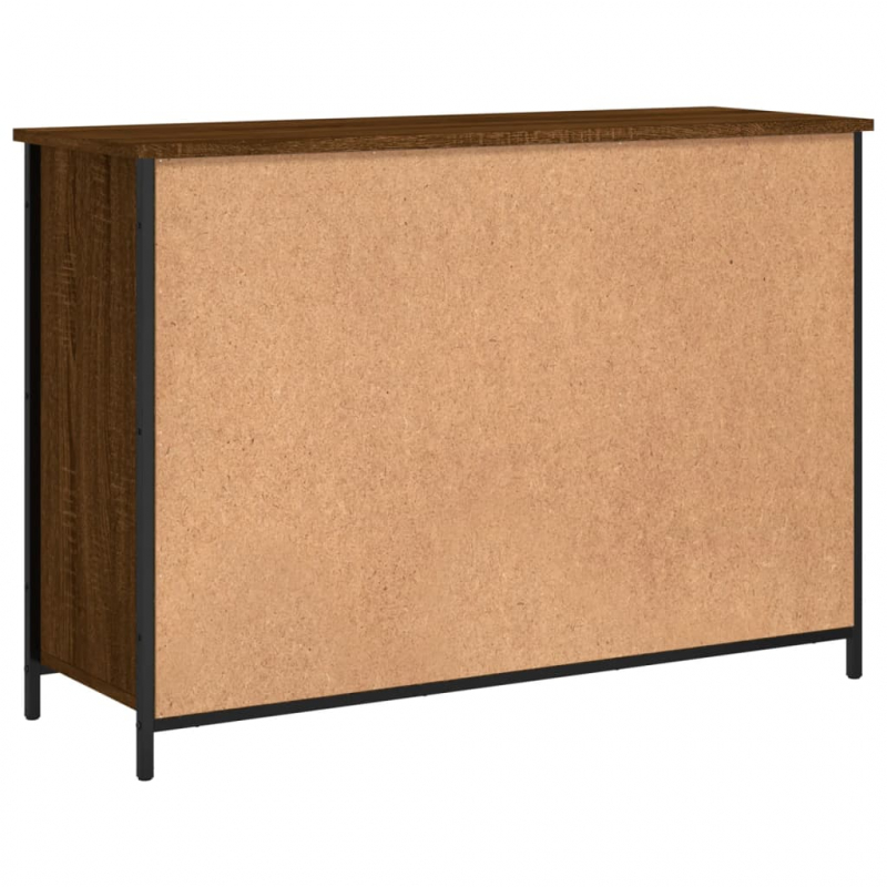 Sideboard Braun Eichen-Optik 100x35x70 cm Holzwerkstoff