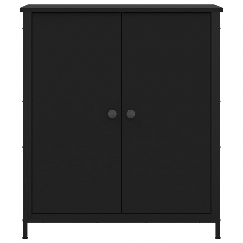 Sideboard Schwarz 70x30x80 cm Holzwerkstoff