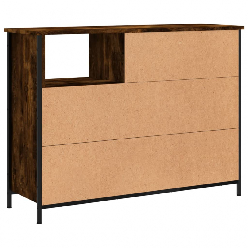 Sideboard Räuchereiche 100x33x75 cm Holzwerkstoff