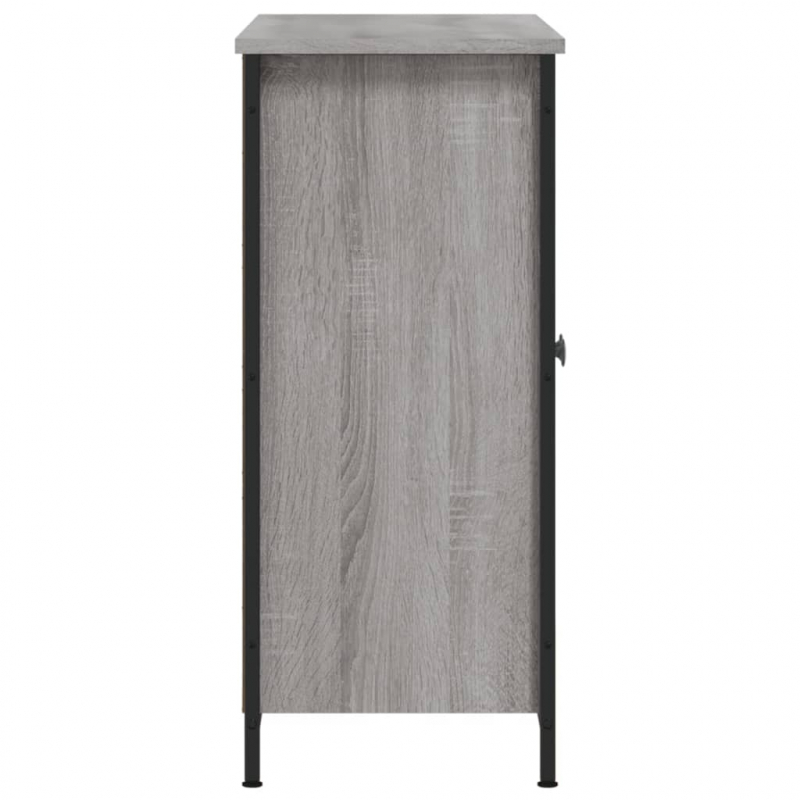 Sideboard Grau Sonoma 100x33x75 cm Holzwerkstoff