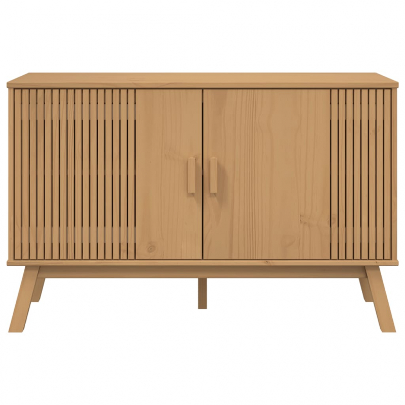 Sideboard OLDEN Braun 114x43x73,5 cm Massivholz Kiefer