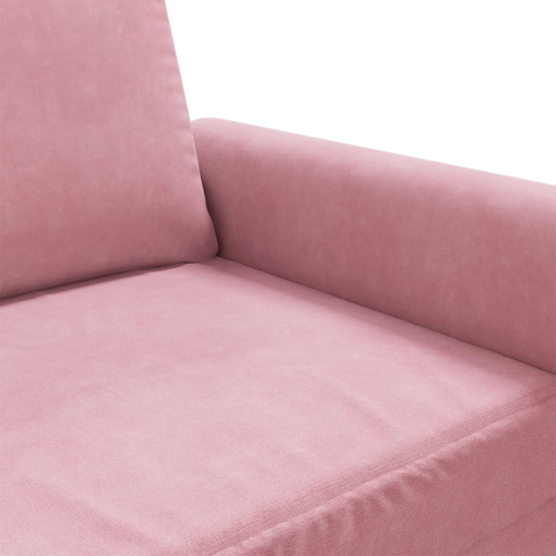 2-Sitzer-Sofa Rosa 120 cm Samt