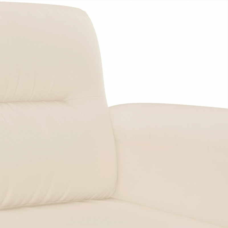 2-Sitzer-Sofa Beige 140 cm Mikrofasergewebe