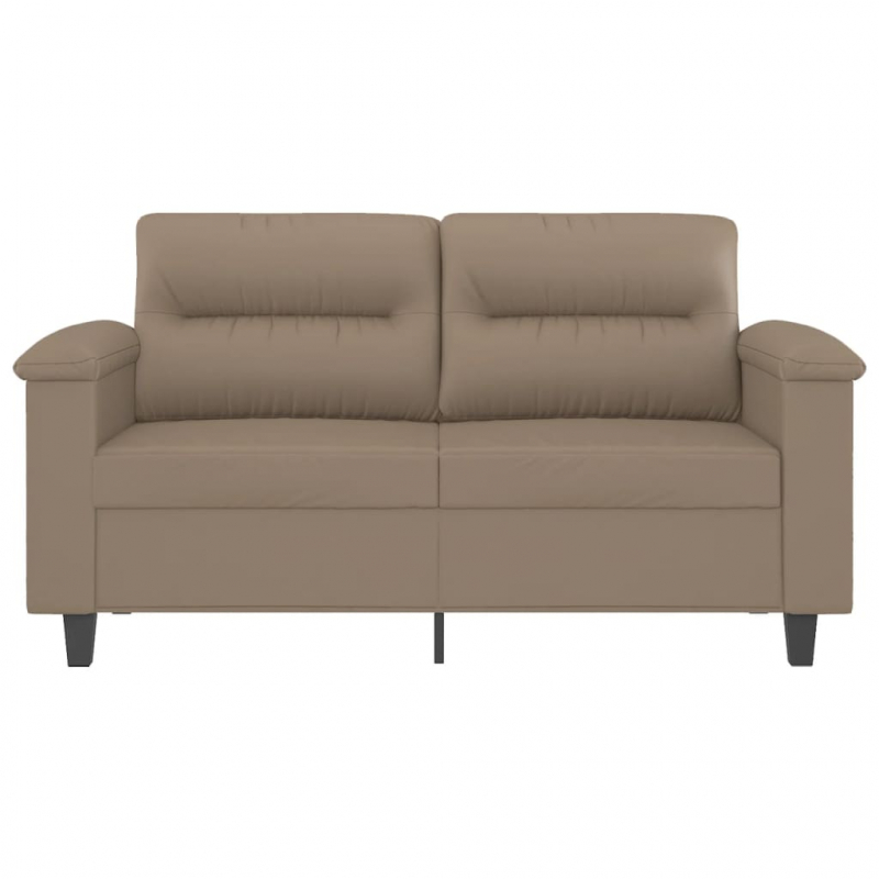 2-Sitzer-Sofa Cappuccino-Braun 120 cm Kunstleder