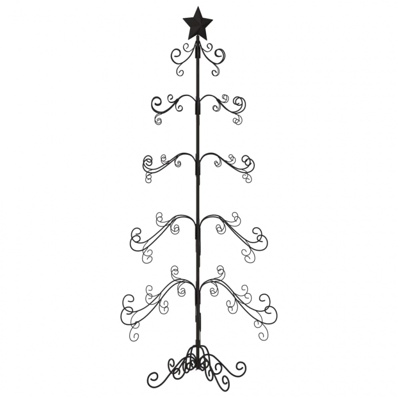 Metall-Weihnachtsbaum für Dekorationen Schwarz 150 cm