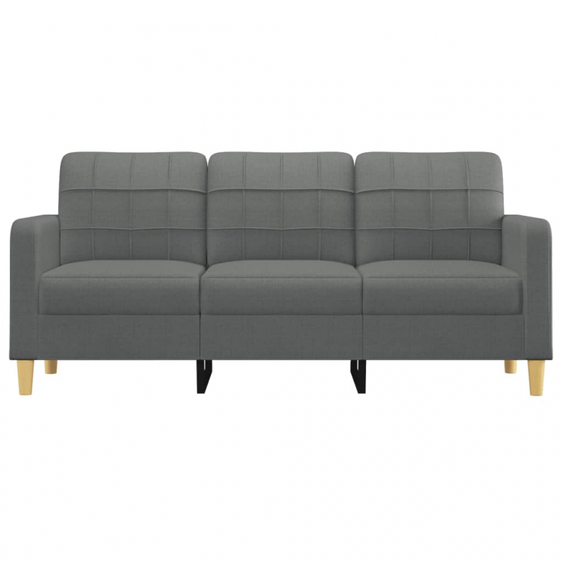 3-Sitzer-Sofa Dunkelgrau 180 cm Stoff