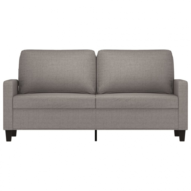 2-Sitzer-Sofa Taupe 140 cm Stoff