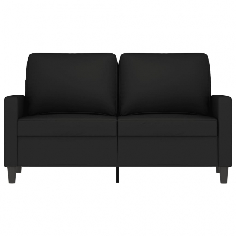 2-Sitzer-Sofa Schwarz 120 cm Samt