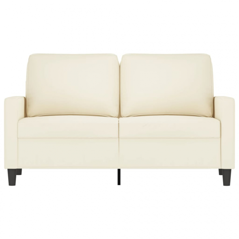 2-Sitzer-Sofa Creme 120 cm Samt