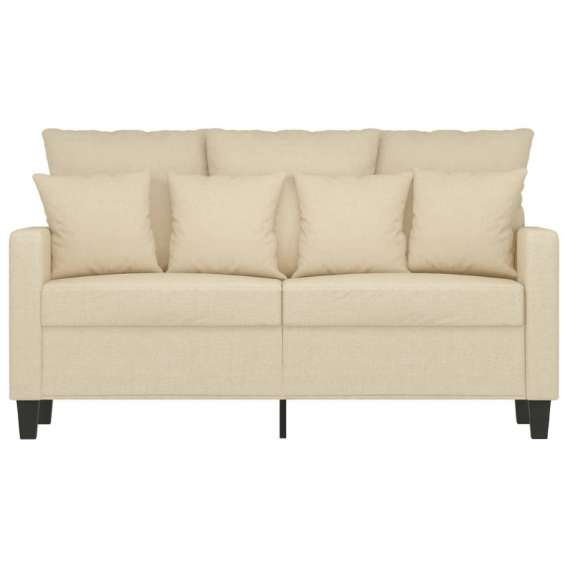 2-Sitzer-Sofa Creme 120 cm Stoff