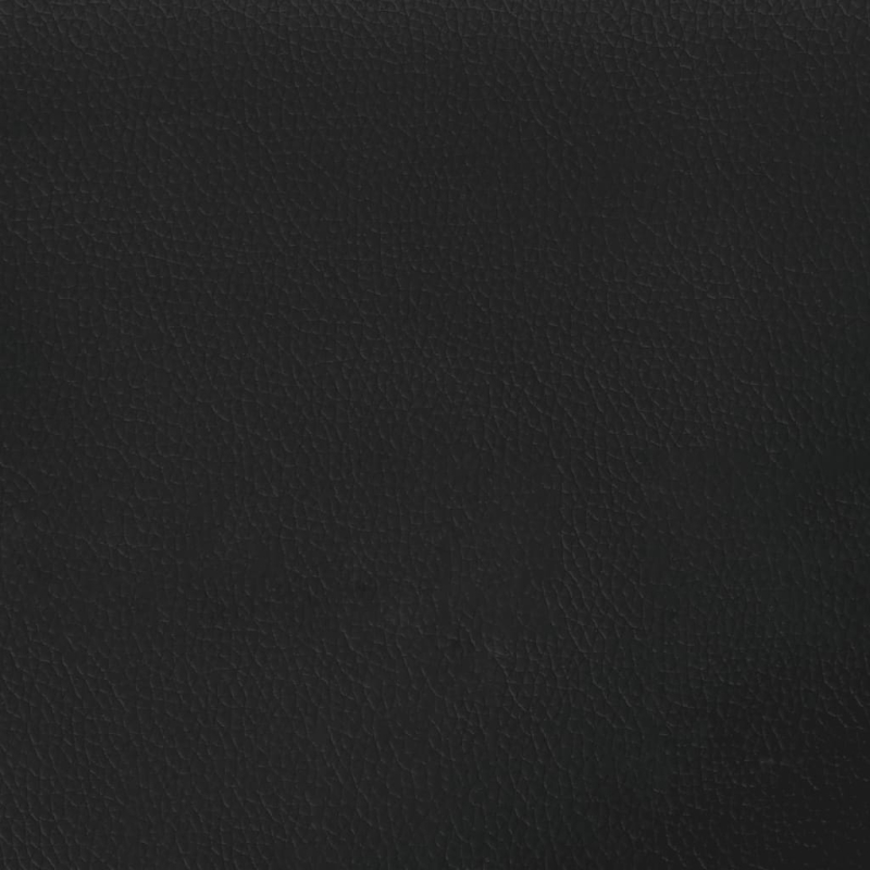 2-Sitzer-Sofa Schwarz 120 cm Kunstleder