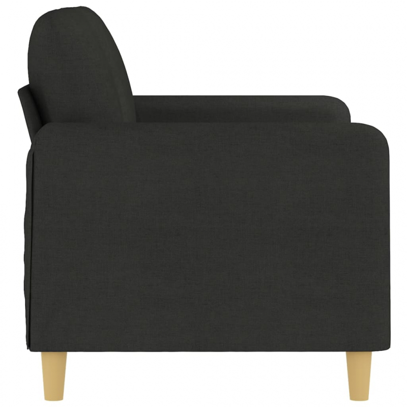 2-Sitzer-Sofa Schwarz 120 cm Stoff