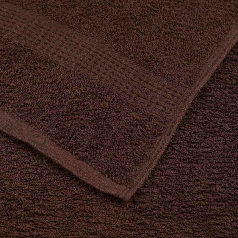 Duschtücher 10 Stk. Braun 70x140 cm 360 g/m² 100% Baumwolle