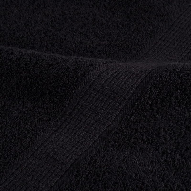 Premium-Duschtücher SOLUND 2 Stk. Schwarz 70x140 cm 600 g/m²