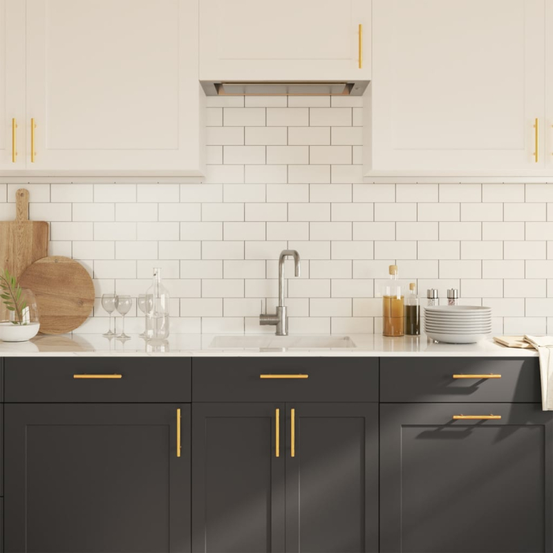 Möbelgriffe 20 Stk. Golden 96 mm Edelstahl